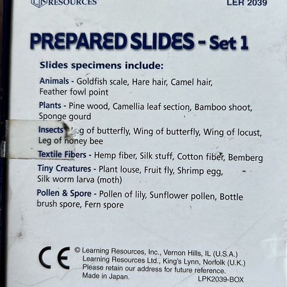 Prepared slide specimens, set 1 and set 2 Learning Resources Science - Picture 5 of 8